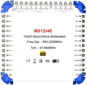 13x24 satellite multi-switch, Stand-Alone multiswitch